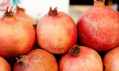 many pomegranates