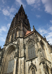 Fototapeta na wymiar St. Lamberti church Muenster Germany