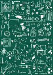 School Doodle background and texture