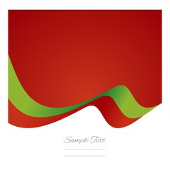Abstract Portuguese flag ribbon vector