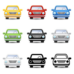 Car icons vector