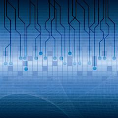 Abstract tech binary background - 53167820