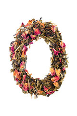 Digit '0' from herbal tea abc