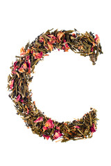 Letter 'C' from herbal tea abc