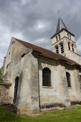 Fototapeta na wymiar Church of Themericourt, Val d'oise, Ile de France, France