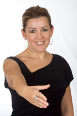 Fototapeta premium hand hitting woman