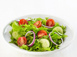 Fresh healthy salad with vegetables