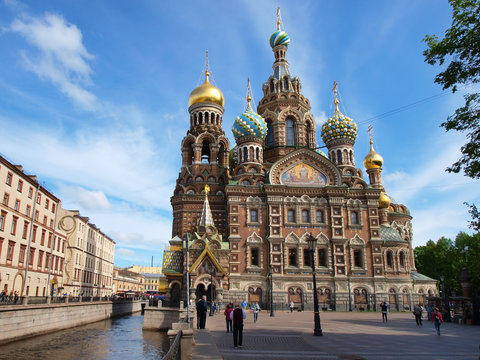 Spas-na-krovi cathedral in Saint-Petersburg