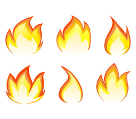 Collection of fire icons