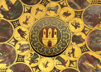 Wheel of zodiac in Prague