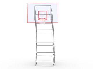 basketball ring on a white background №3