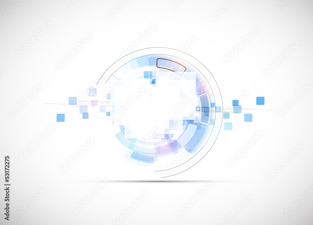 Aufkleber infinity computer new technology concept business background