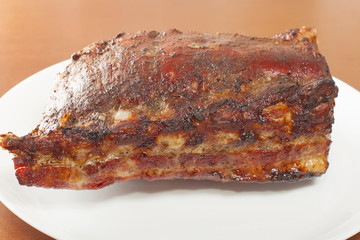 roasted pork Belly on the grill