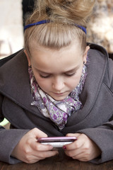 Young girl on cell phone