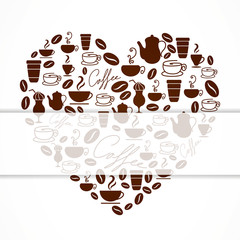 Vector Illustration of a Coffee Background