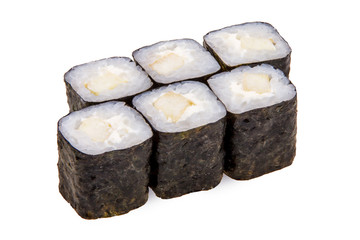 Hosomaki sushi with apples and cheese