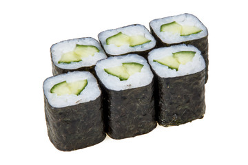 Hosomaki sushi with cucumber