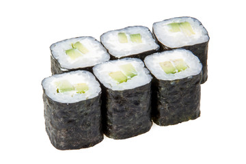 Hosomaki with avocado sushi