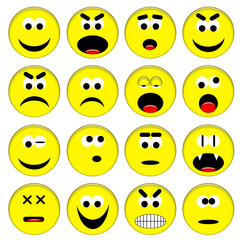 Smileys gialli set 1