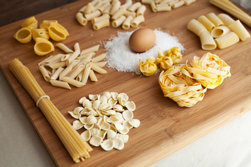 selection of pasta