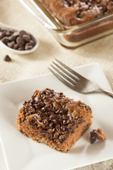 Fototapeta na wymiar Homemade Chocolate Brownie Cake
