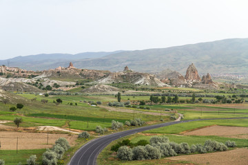 Top View of Road and Landscape
