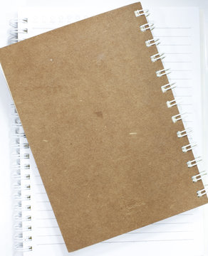 notebook isolated on white