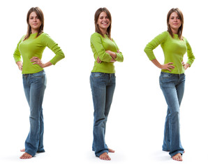 Fototapeta premium Full length womanish portrait.