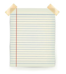 Note Papers with a sticky tape stuck to the wall