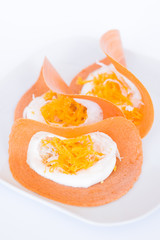 Thai pancake with isolate background