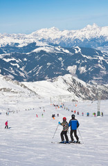 Fototapeta na wymiar Ski resort of Kaprun, Kitzsteinhorn glacier. Austria