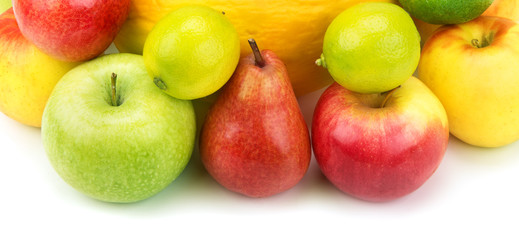 fruits isolated on a white background