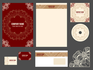 Corporate identity (stationery) for company or event.