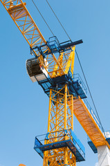 Construction crane against the sky