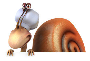 Fototapeta na wymiar Fun snail