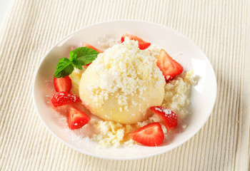 Strawberry dumpling