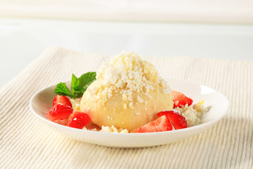 Strawberry dumpling