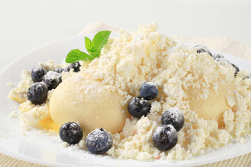 Blueberry dumplings