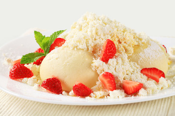 Strawberry dumpling
