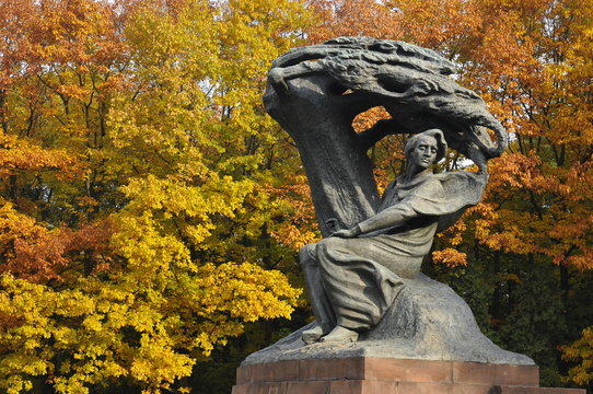 Frederic Chopin monument in Warsaw