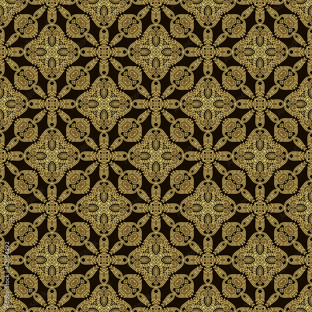 Poster Seamless Colorful Retro Pattern Background
