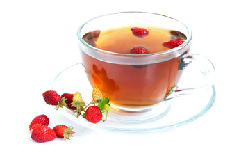 Tea and wild strawberries
