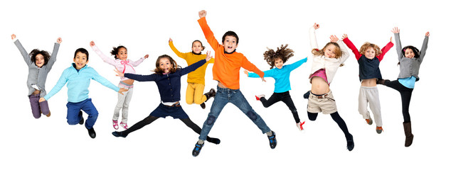 Children jumping