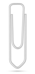 Paperclip isolated