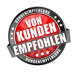 Icon Button Von Kunden Empfohlen