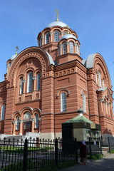 Fototapeta na wymiar Katedra Świętego Bazylego Hotkovskogo klasztor Pokrovsky.