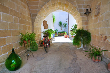 Alleyway. Palmariggi. Puglia. Italy.