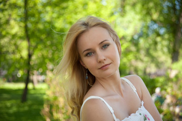 beauty portrait of a young woman