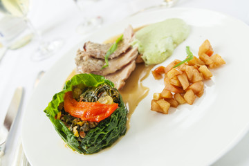 low fat summer lean cuisine veal and vegetables