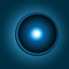 new shiny powerful blue business circle concept halftone dotes v